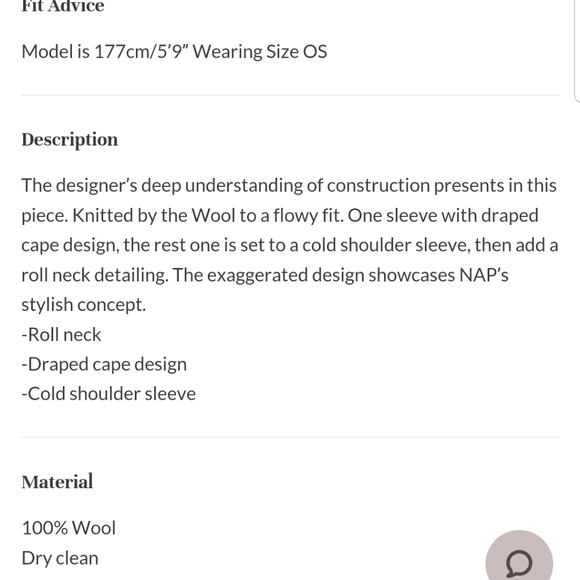 Asymmetric Wool Turtleneck Poncho in Mustard (Camel) - Nap Loungewear - Picture 7 of 10